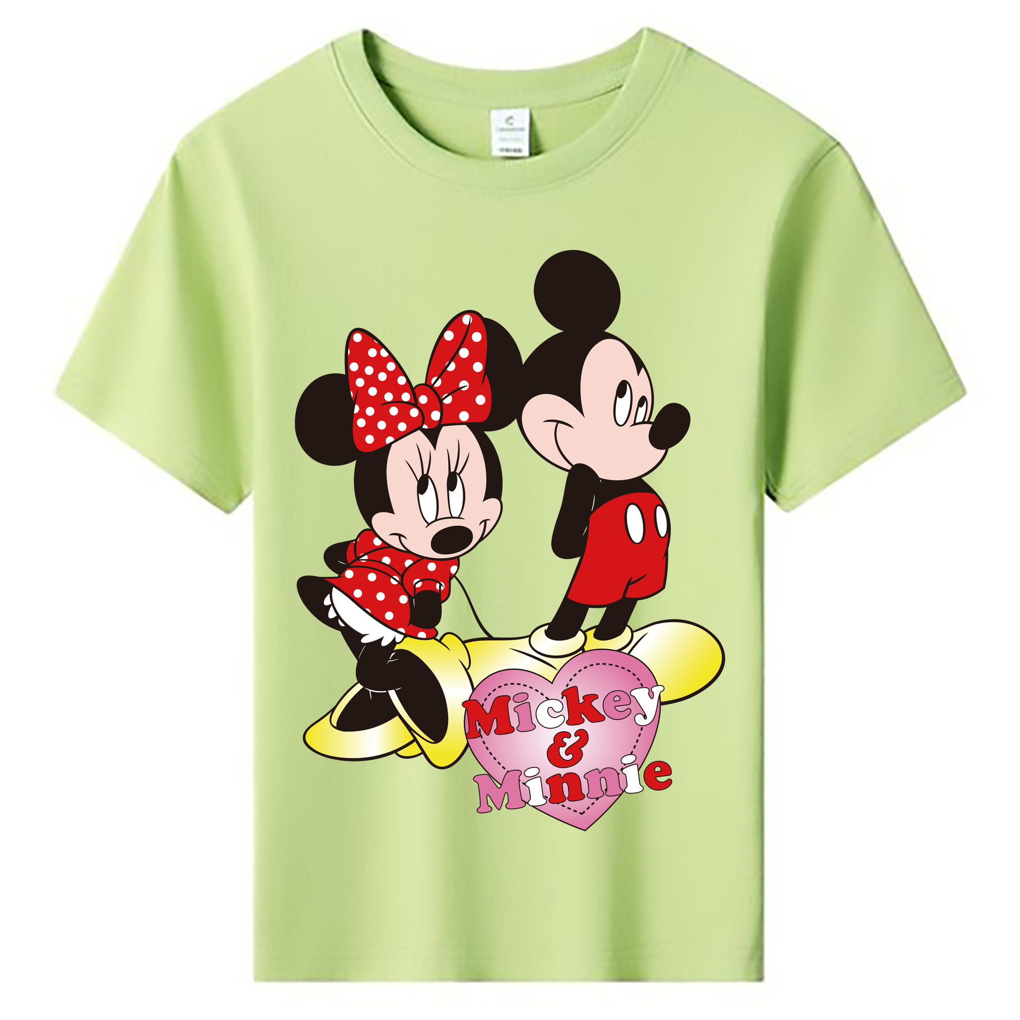 ミッキーマウス Mickey Mouse 綿100％キッズTシャツ（フロントプリント）